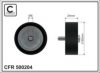 CAFFARO 500204 Deflection/Guide Pulley, v-ribbed belt